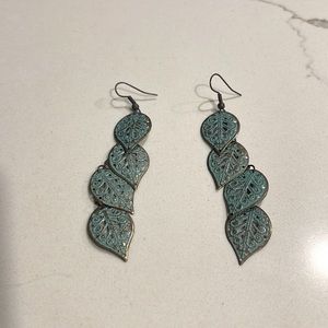 Dangly Leaf Earrings